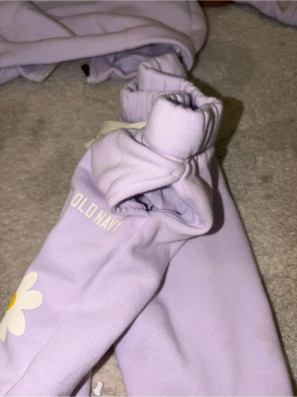 Old Navy Lavender Hooded Sweatshirt & Jogger Set for Kids